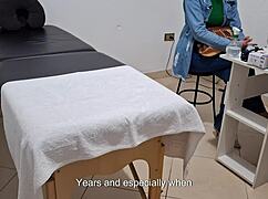 damn this real doctor gives me the hottest anal rectal exam with fingering and handjob on desk