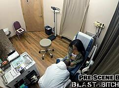 Angel Santana's Shaved Pussy Blasted with Hot Cum Close Up