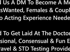 alexandria wu sneaks cum on clock as nurse with patient toys pussy gaping orgasm backstage