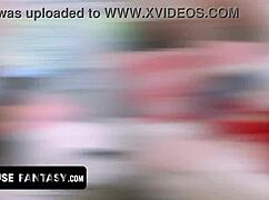 Freeuse fantasy unleashes Whitney OC, Amber Angel riding bent over doggystyle with Nick Strokes and Marcelo in study shorts skirt sneakers