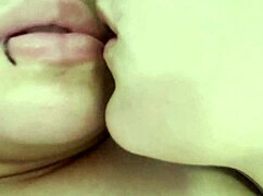 Jugando con mi amiga lesbiana, bent over pussy riding and clit play