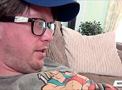 Chubby Blonde Grips Cock in Intense POV Blowjob