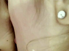 Jugando con mi amiga lesbiana, bent over pussy riding and clit play