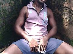 young babe drops to all fours in forest as thick cum blasts her perfect ass