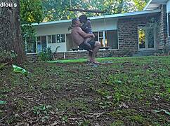 big black cock stretches milf pussy while hubby watches her ride