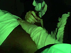 Masked wife delivers sloppy wet blowjob on monster black cock