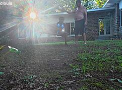 big black cock stretches milf pussy while hubby watches her ride