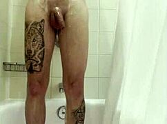 damn that steamy bath groping leads straight to her intense handjob action