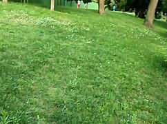 two girlfriends flash and lick in public park for thrill-seeking fun