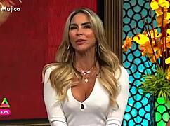 aylin mujica shows off minidress and curves casually