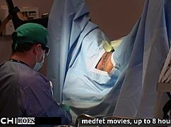 daisy ducati squirms as doctor forces hitachi wand for her freshman orgasm backstage.