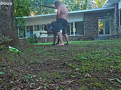 big black cock stretches milf pussy while hubby watches her ride