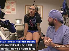 whoa stefania mafra's backstage in latex heels and handcuffs 😈 spreading those cheeks wide backstage vibes with gloves on 🔥👠