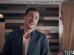 Skinny Russian Teen Stepdaughter Takes Double Penetration from Stepdad's Huge Cock