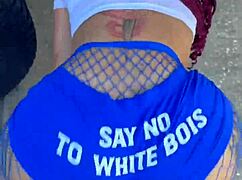 twerking ass spreads pussy play cucking white men in shorts