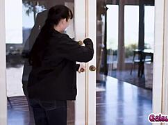 Sabina catches bella rolland cheating with bunny colby and demands her orgasm now