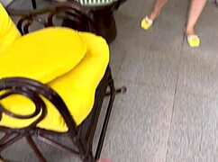 My stepmom's huge latina ass in tight shorts drives me wild with lust