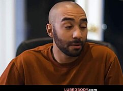 mocha menage eases oliver's stress with nuru massage erotic licks