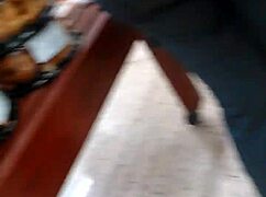 Hidden cam catches big booty pawg milf bending at cub foods