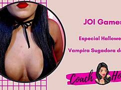 hey vampira's halloween joi game sucks you into guided jerk off punheta fun