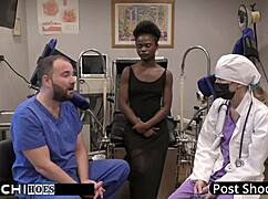 Dr tampa makes freshman rina arem mandatory hitachi vibrator orgasm in hospital exam spreading shaved pussy