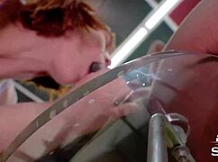 slut awed by gringo's thick cock sucks then offers tight asshole only