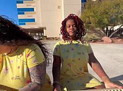 check out siren nudist and somali rose ditching hospital for clown doctor's beach pound