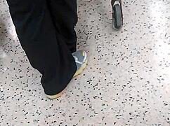 Hidden cam catches big booty pawg milf bending at cub foods