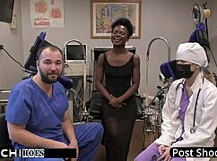 Dr tampa makes freshman rina arem mandatory hitachi vibrator orgasm in hospital exam spreading shaved pussy