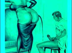 i discover this steamy vintage erotic art collection from antique retro times