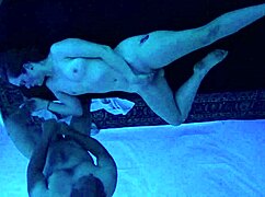 Gigi Breeze's Blacklight Massage Turns into Gagging Deepthroat Choke Fest!