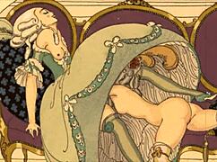 i discover this steamy vintage erotic art collection from antique retro times