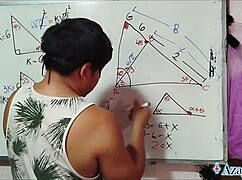 hey nerdy asian student can you handle my sexual math lesson in bedroom brown eyes teacher?