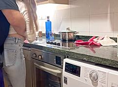 damn, that cleaning girl in tight jeans gets me so hard i fuck her rough just how she likes it