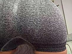 farting in your dumb face while changing leggings