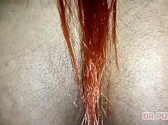 Tattooed stud pounds ebony redhead in dark forest