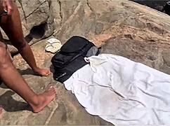 interracial amateur enjoys beautiful latinas on brazilian nudist beach as crowds watch