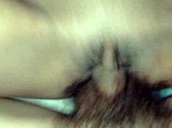 Cum Explodes Violently Into Friend's Tight Shaved Pussy Hole!