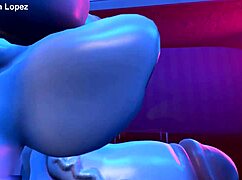 the mighty silverzard futanari shemale pounds huge cock anal insertion