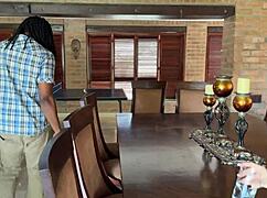 Housewife dives into ass licking bareback creampie polyamory passion part one