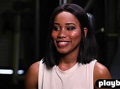 Feel that heart pounding? Curvy big ass ebony Jenna Foxx won't back down now