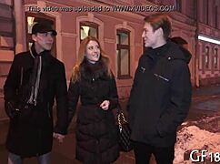 her boyfriend jumps into the couple's fun game contest with friends for cash