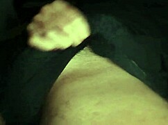 This hot muscled guy strokes his massive black cock hard on the bed, moaning loud through intense solo workout jerk