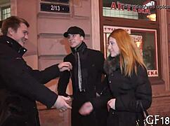 her boyfriend jumps into the couple's fun game contest with friends for cash