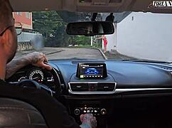 Mature Colombian Blonde Monique Fuentes Pounds Driver In Car