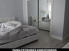 Hot stepdaughters Hannah Grace and Madi Collins beg daddy for car with taboo licks