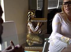 desperate wife with 36hh natural tits bangs door to door salesman hard for cock