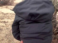 Chilling Thrill of Public Lake Fuck in Snowy Winter