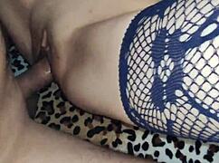 Skinny Mature Bitch Assfucked Hard by Her Horny Lovers!