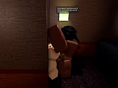 Russian Roblox slut, you danced all party... now get used rough by monster BBC at gloryhole